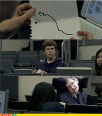Hawking et Zuckerberg