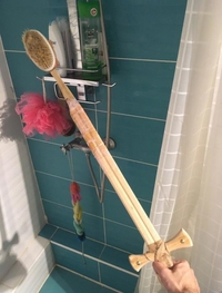 Comme un guérrier sous la douche