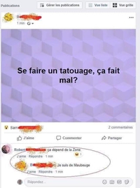 Ça dépend de la zone