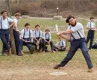 Amish jouant au baseball