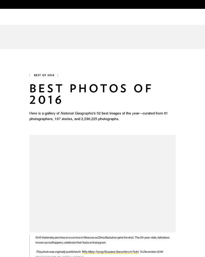 52 photos qui ont marqué l'année 2016.
