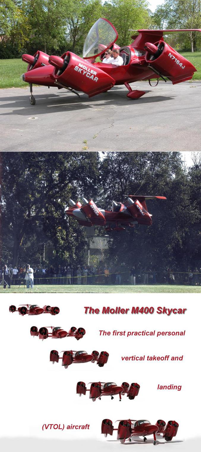 The Moller M400 Skycar !