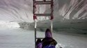 Franchissement d'une crevasse