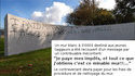 Mur à tag vandalisé