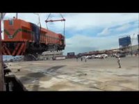 Déchargement de train