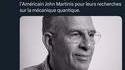 Le prix NOBEL de physique a été DÉCERNÉ au Français Michel Devoret, au Britannique John Clarke et à l'Américain John Martinis pour leurs recherches sur la mécanique quantique.
