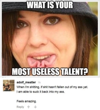 Quel est votre talent le plus inutile ?