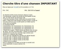 Cherche titre de musique