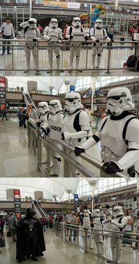 À l'aéroport