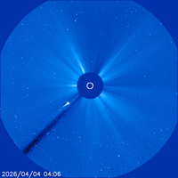 La Comète C/2026 A1 passant près du soleil
