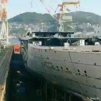 Time lapse dans un chantier naval