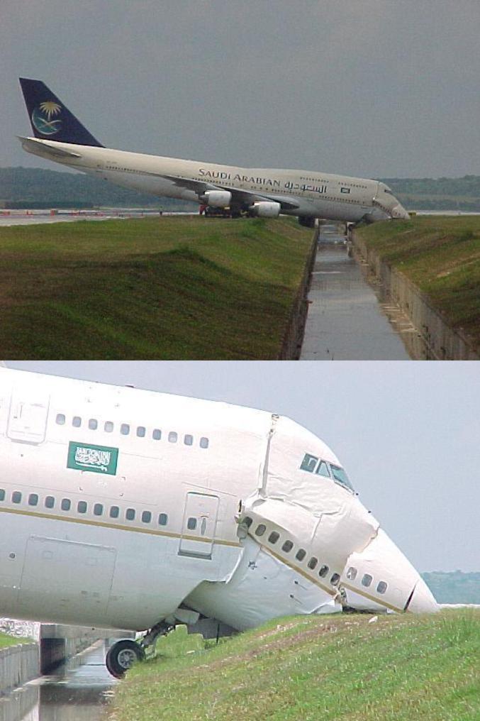 Un 747 qui pique du nez