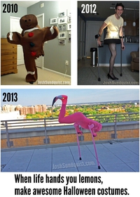 Costumes d'unijambiste