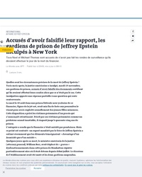 Affaire Epstein : révélation