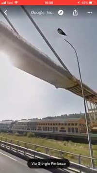 Le pont de Gênes via Google Street