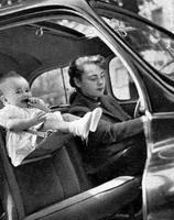 Porte-bébé en auto des années 40/50