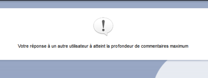 J'ai ce message en essayant de répondre à MaxiTroller sur http://lelombrik.net/54417 (dernière réponse du premier post).

Outre les fautes ("a atteint" pas "à atteint" et l'absence de ponctuation), ça veut dire quoi ?