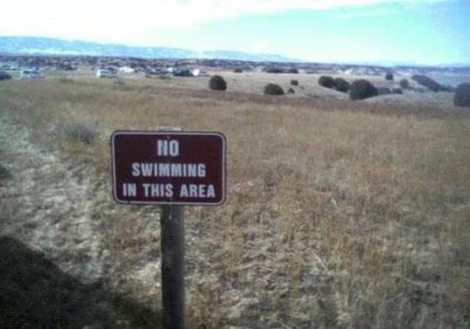 Il est formellement interdit de nager