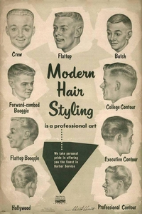 Coupes de cheveux pour hommes entre 1955 et 1962