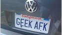 Plaque de geek