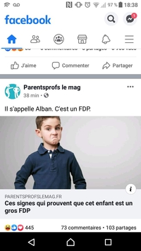 Votre enfant est-il un FDP?