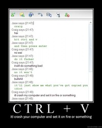 CTRL+V