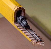Sculpture sur crayon