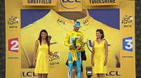 Tour de France: Le vainqueur de l'étape, Vincenzo Nibali se prend un vent