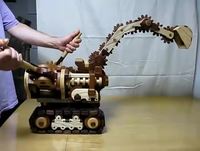 Tractopelle en bois