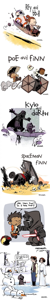 Calvin & Hobbes façon Star wars