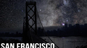 Le ciel de grandes villes sans la pollution lumineuse