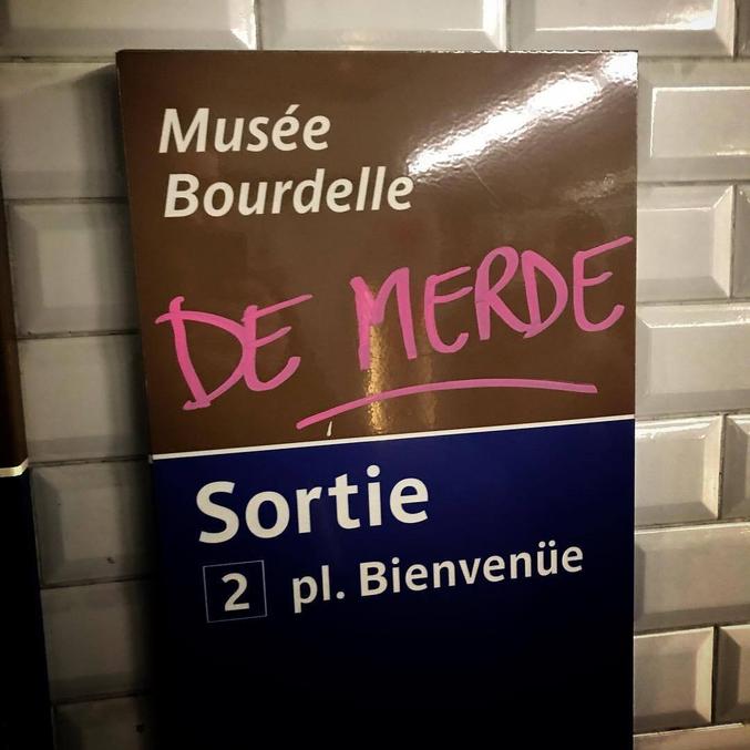 Informations pratiques | Bourdelle
Le musée Bourdelle est un musée d'art dédié au sculpteur Antoine Bourdelle, situé dans le 15ème arrondissement de Paris.

Photo pompée du groupe FB "Neurchi de graffitis pétés (ou pas)".