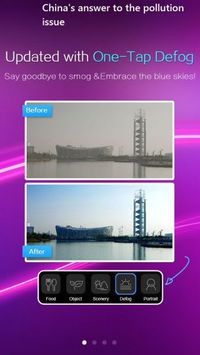 Suppresseur de nuages de pollution sur les photos