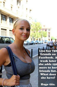 Lisa et ses amis sur Facebook, la mesure témoigne