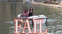 2 girls  1 barque