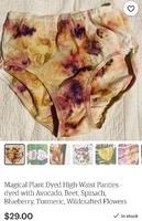 Eh oui, ça se vend : un slip souillé de multiples tâches ! Beurk !