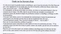 Etude sur les buveurs d'eau