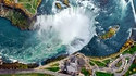 Chutes du Niagara vues du ciel
