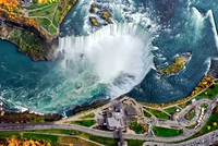 Chutes du Niagara vues du ciel