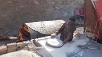 Production de naans (pains indiens)