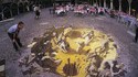 Peinture sur sol