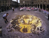 Peinture sur sol