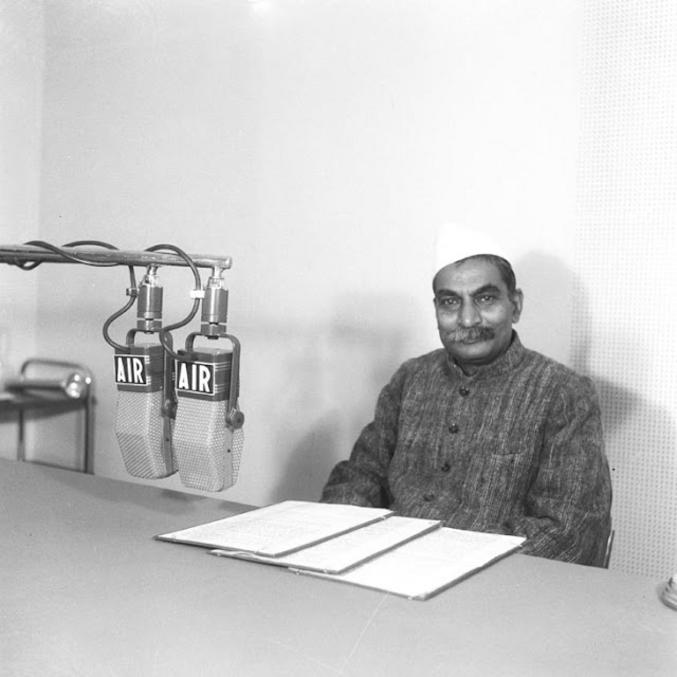 Food and Agricultural Minister Dr Rajendra Prasad During a Radio Broadcast in December 1947