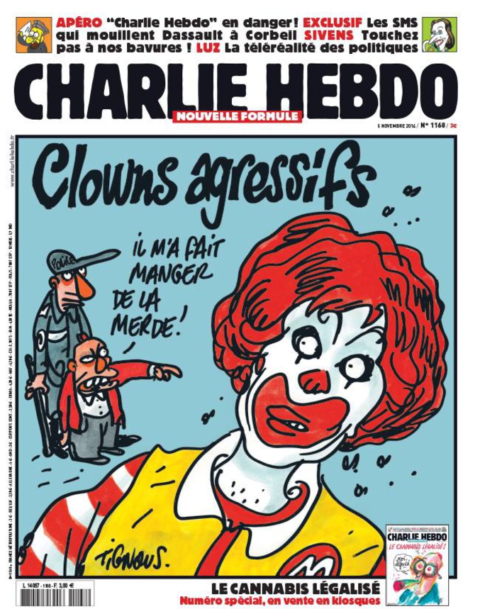 La couverture de Charlie Hebdo.