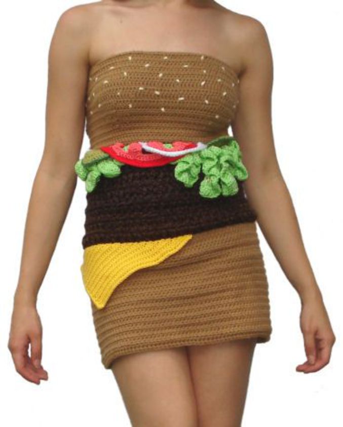 Une robe faite pour les fans de hamburger.