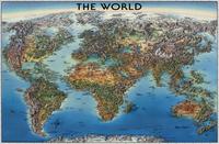 Carte du monde illustrée