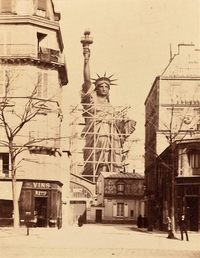 La Statue de la Liberté en construction à Paris en 1884