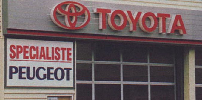 Un garage Toyota spécialisé dans les Peugeot