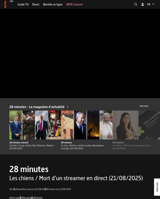 Si je ne me suis pas gourré la séquence démarre à 36'02.
Elle ne dure pas très longtemps (jusqu'à 38'30"" environ) vous n'êtes donc pas obligés de regarder jusqu'à la fin de l'émission.
Ça devrait intéresser pas mal de mode ici parce que ça parle de testicules.
Après, vous pouvez vous en battre les couilles, c'est votre droit.