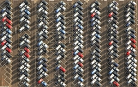 Le parking de l'usine Ford Saarlouis, Allemagne